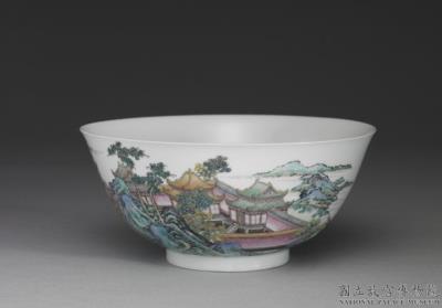 图片[2]-Bowl with architecture painting-China Archive